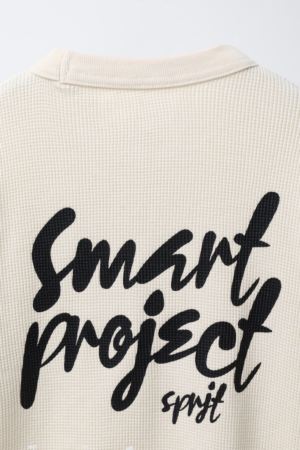 WAFFLE SWEATSHIRT WITH SLOGAN AND ELBOW PATCHES - Zara фото 3