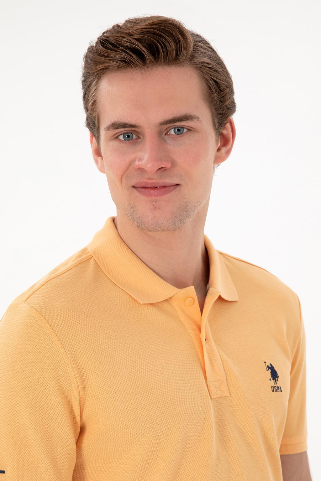 Erkek Slim Fit Polo Yaka A__k Mavi Basic Ti__rt Sepette S_rpriz _ndirim - U.s. polo assn фото 2