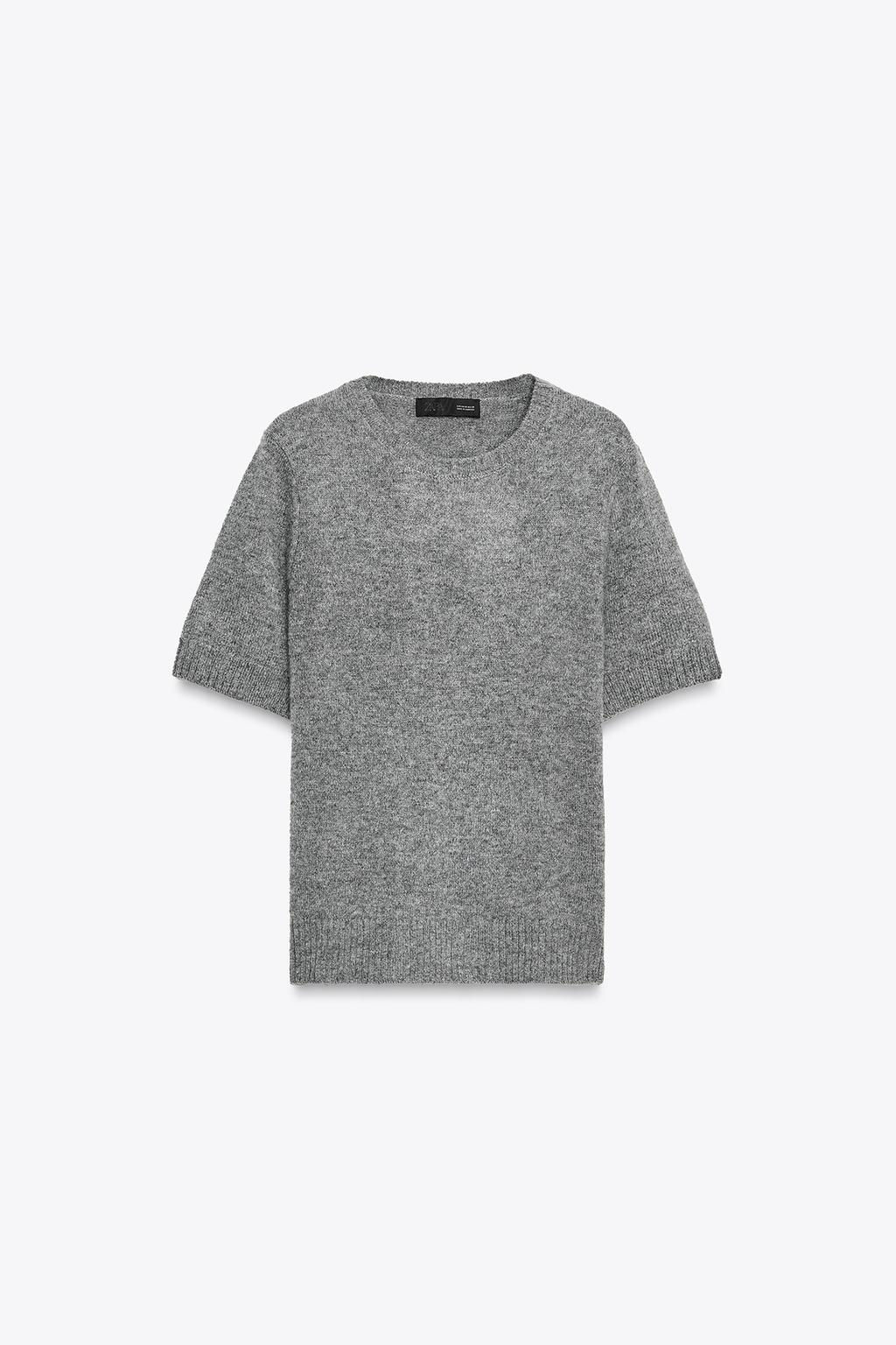 100% WOOL SHORT SLEEVE TOP - Zara фото 16