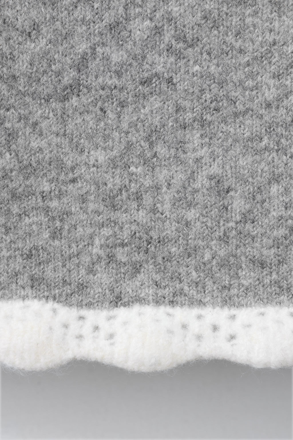 KNIT SKIRT WITH CROCHET TRIMS