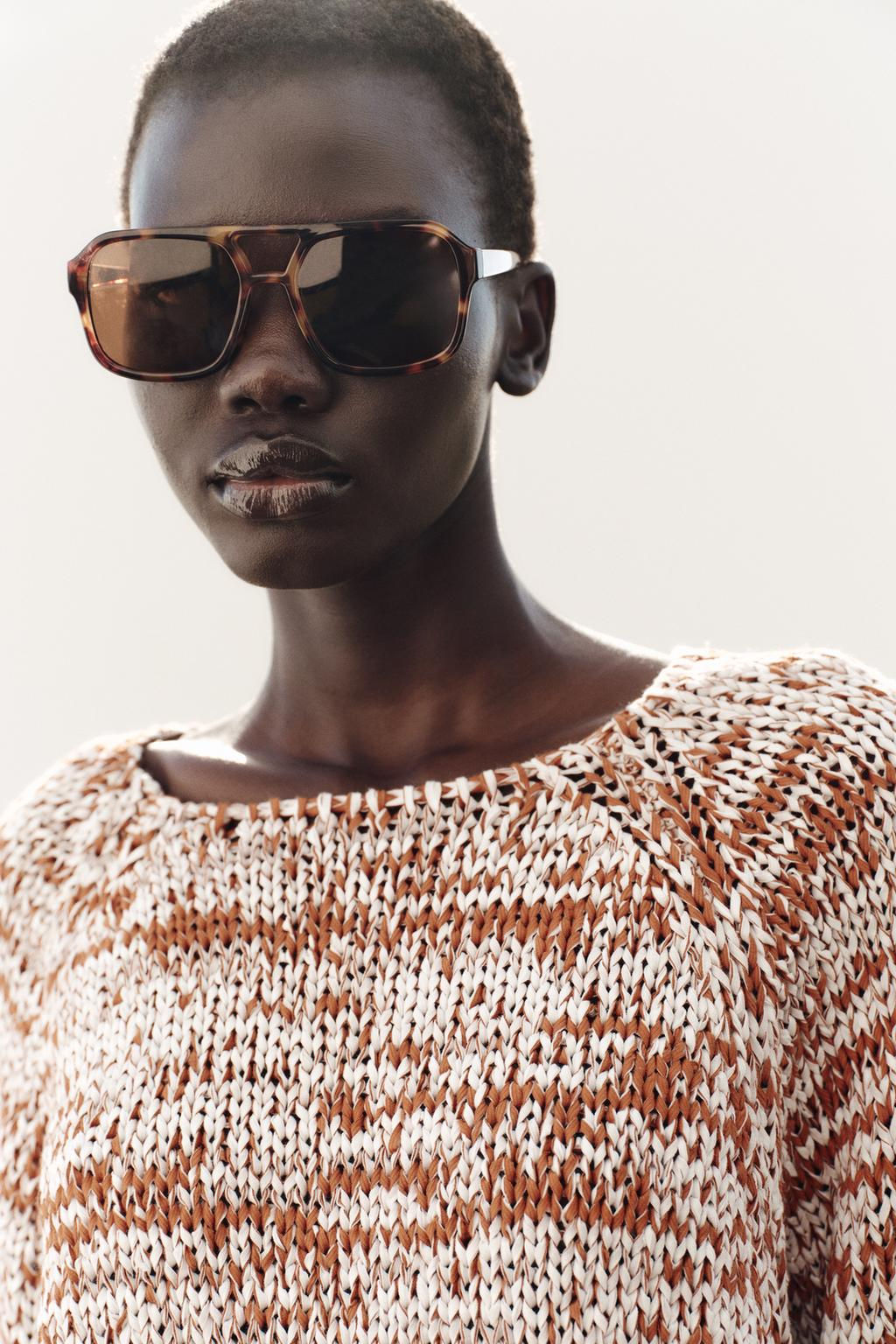 COMBINED KNIT PEPLUM TOP - Zara фото 3