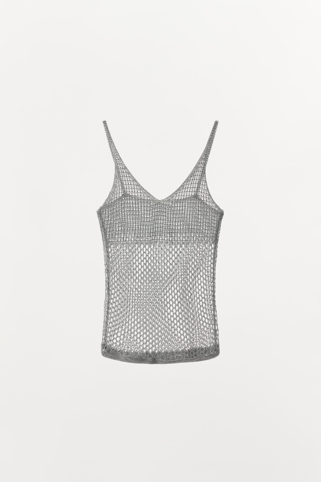 RED METALLIC THREAD TOP - Zara фото 2