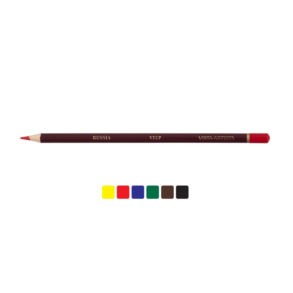 VISTA-ARTISTA Fine VFCPB-6 Набор цветных карандашей заточенный 10 х 6 цв  фото 4