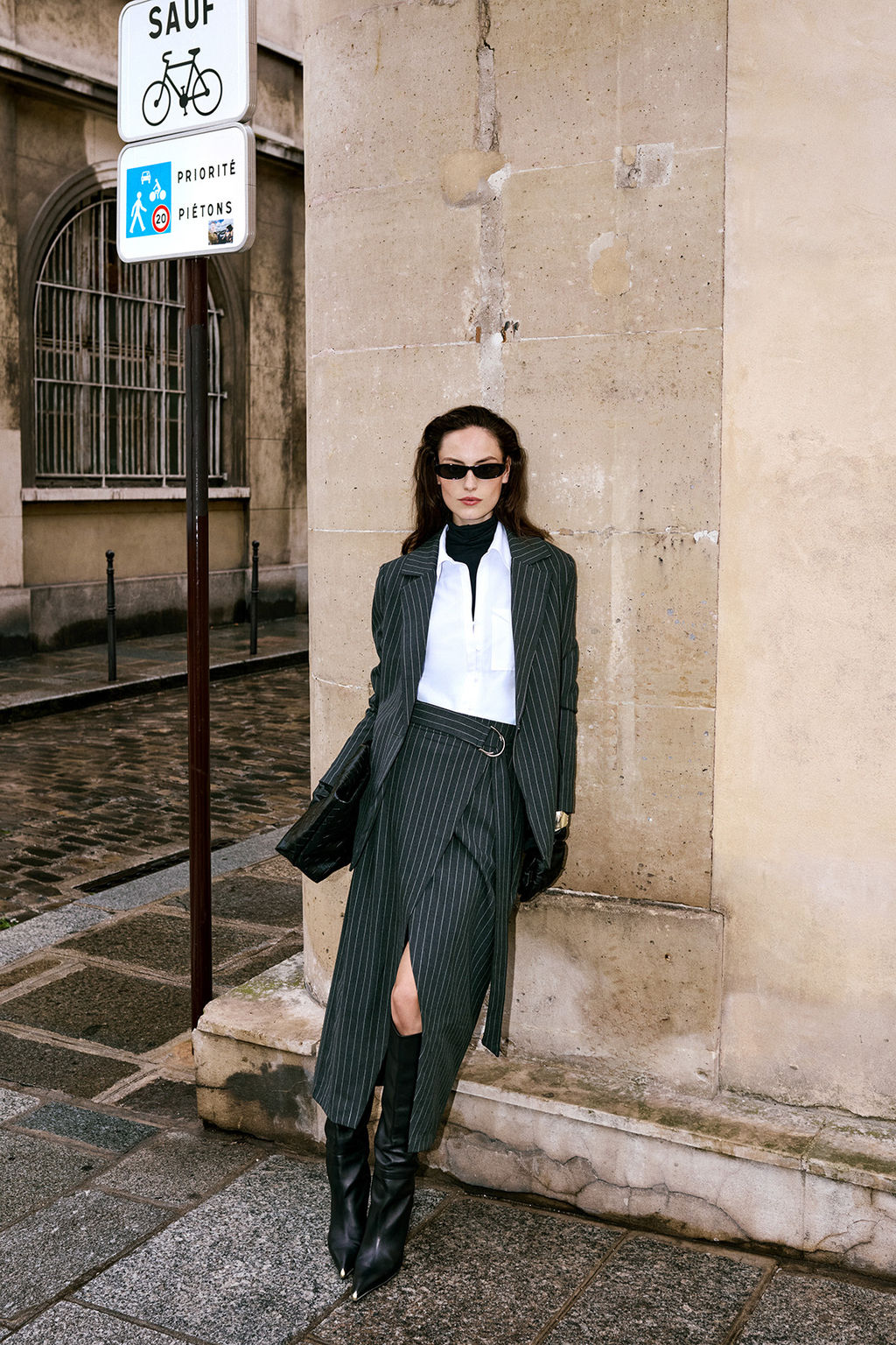 TRENDYOLMILLA Limited Edition Siyah Regular Astarl? Dokuma Cizgili Blazer Ceket TWOAW23BC00135  фото 13