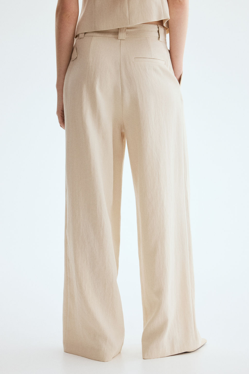 Pantal?n amplio con cintur?n - H&m фото 4