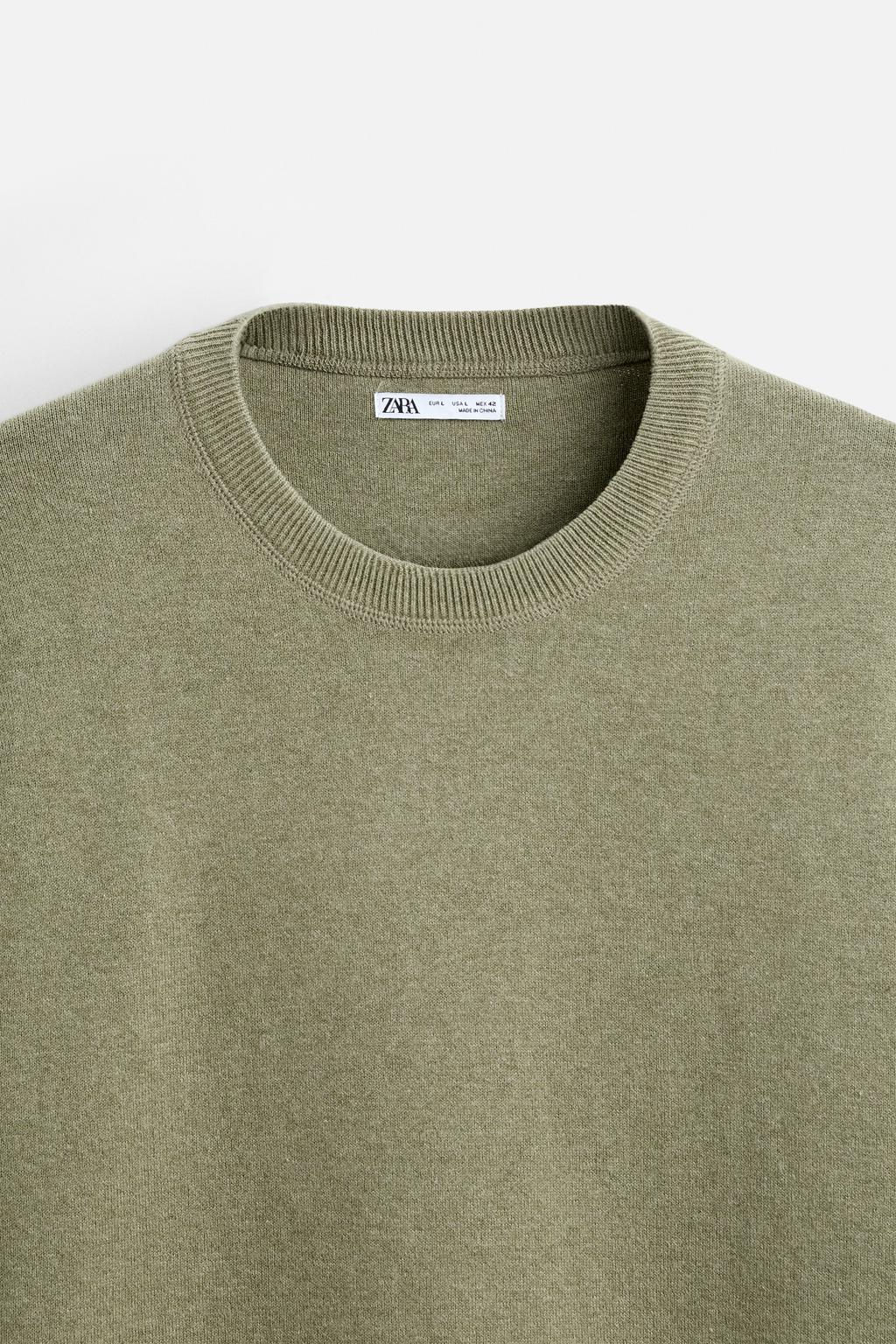 TEXTURED COTTON SWEATER - Zara фото 8