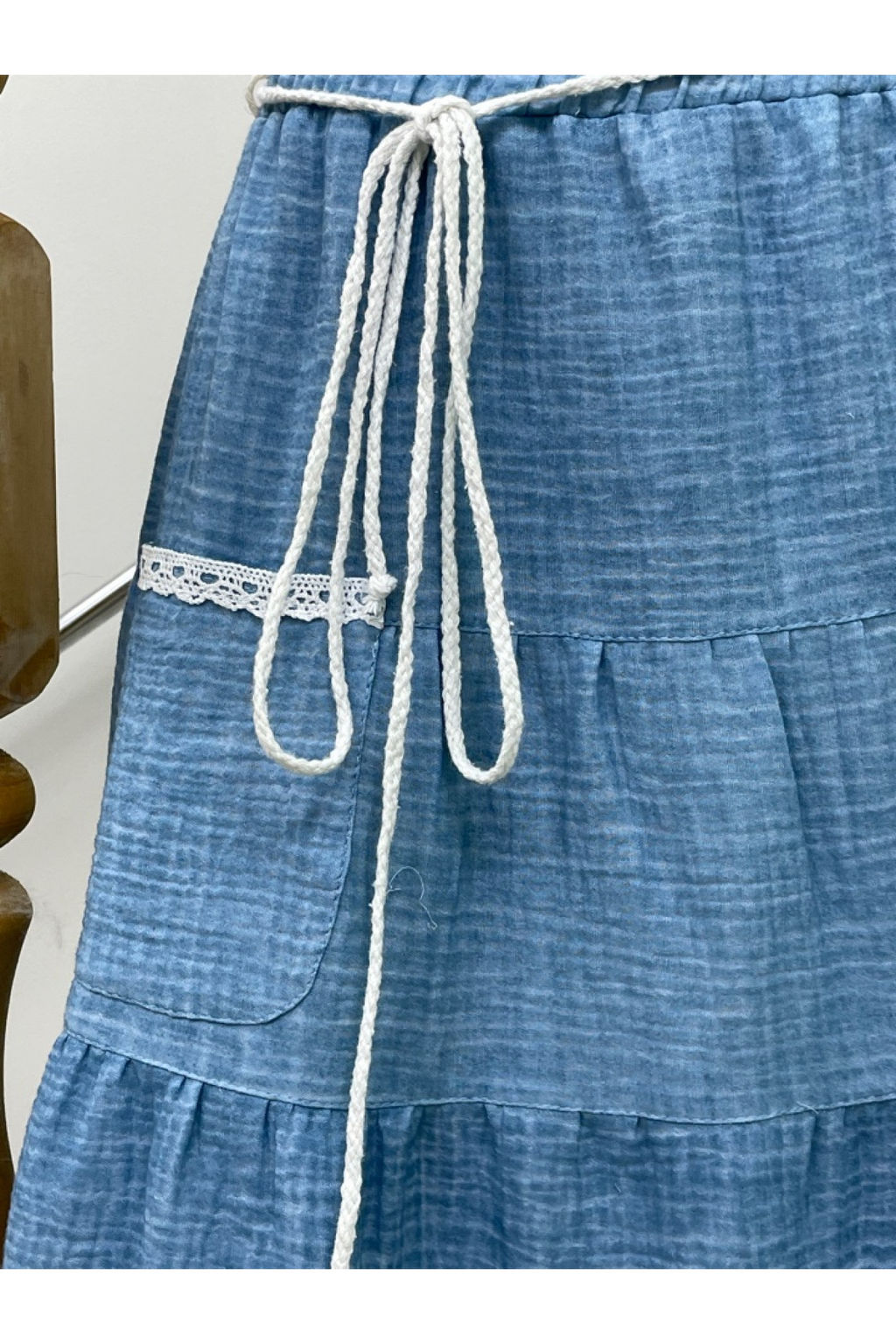 70% лен+30% хлопок ЯРУСНАЯ юбка - Новый лен фото 5