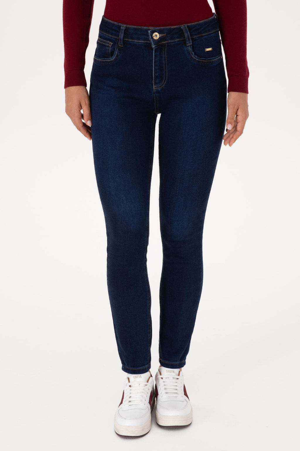 Kad_n Koyu Mavi Skinny Jean Pantolon Sepette S_rpriz _ndirim - U.s. polo assn фото 2