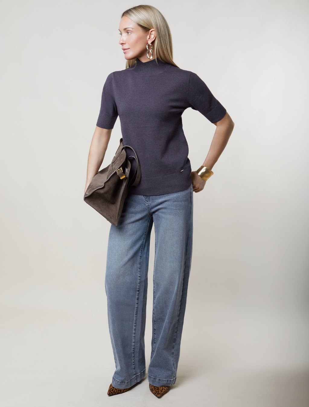 Джемпер тонкой вязки из хлопка с нейлоном - Vilatte фото 5