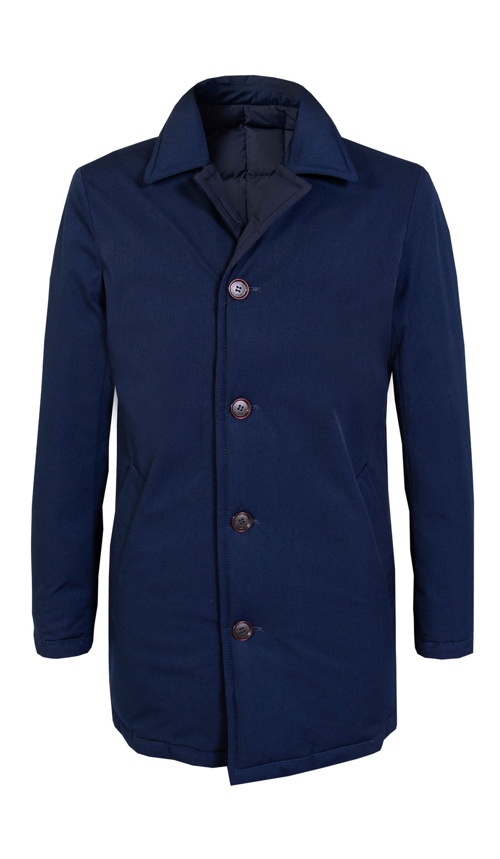 Пуховик мужской двусторонний 1170-6 синий - Broswil фото 3