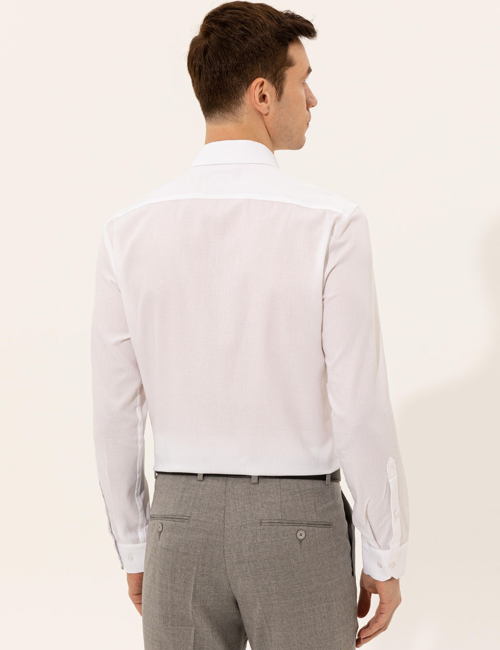 Beyaz Slim Fit Uzun Kollu G_mlek - Cacharel фото 5