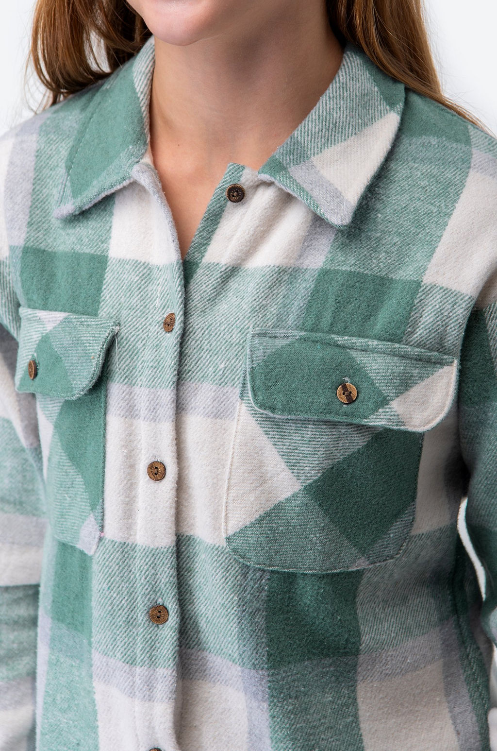 Теплая удлиненная рубашка для девочки Happy Fox фото 23