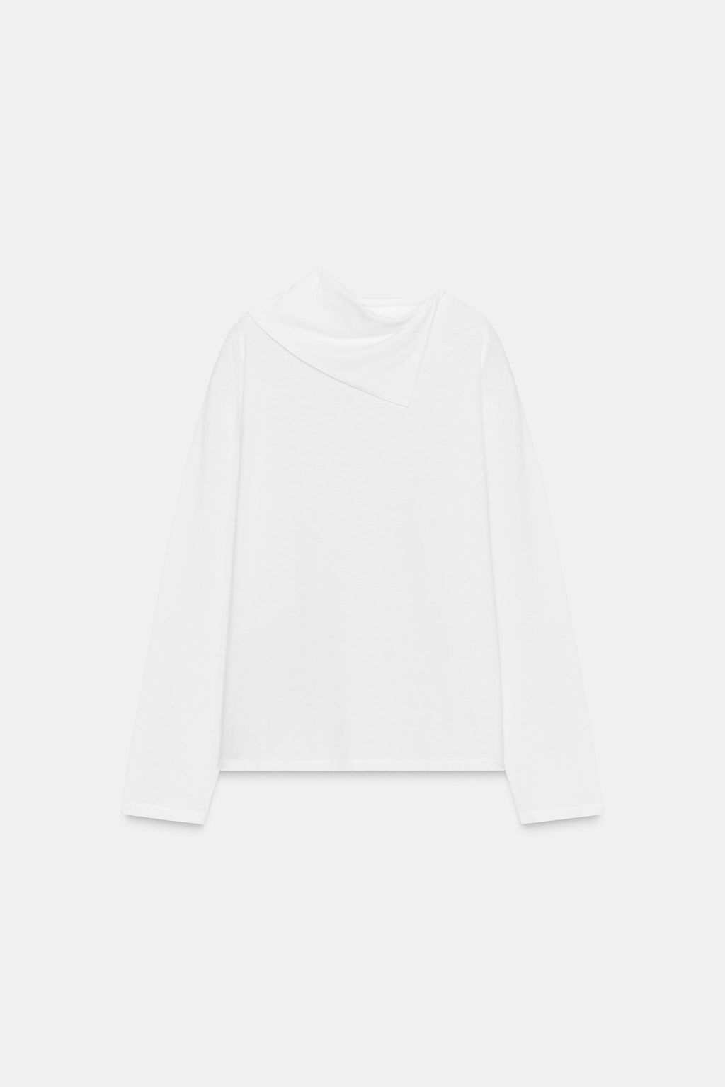 LONG SLEEVE SCARF T-SHIRT - Zara фото 6