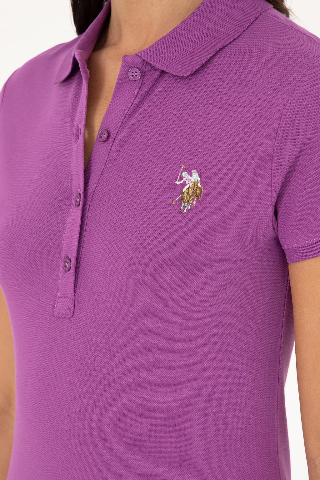 Женская фиолетовая футболка - U.s. polo assn фото 7