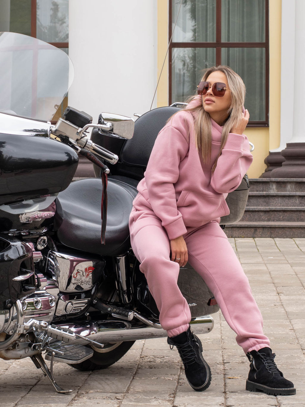 Женский Спортивный костюм женский БД020 Пудра от Спортсоло