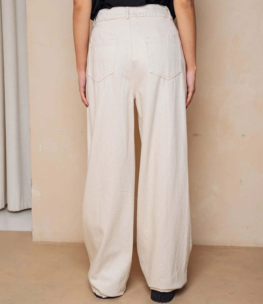 Джинсы #ОКТ165001, светло-бежевый - Dommod фото 4