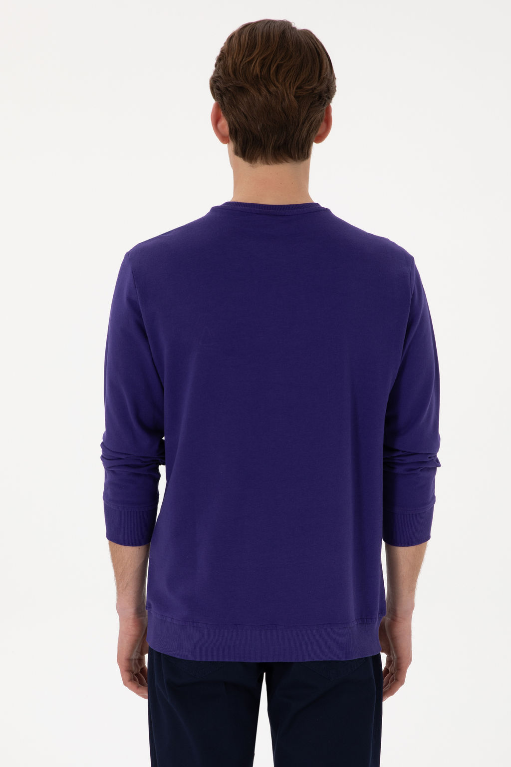 Erkek Mor Basic Sweatshirt - U.s. polo assn фото 12