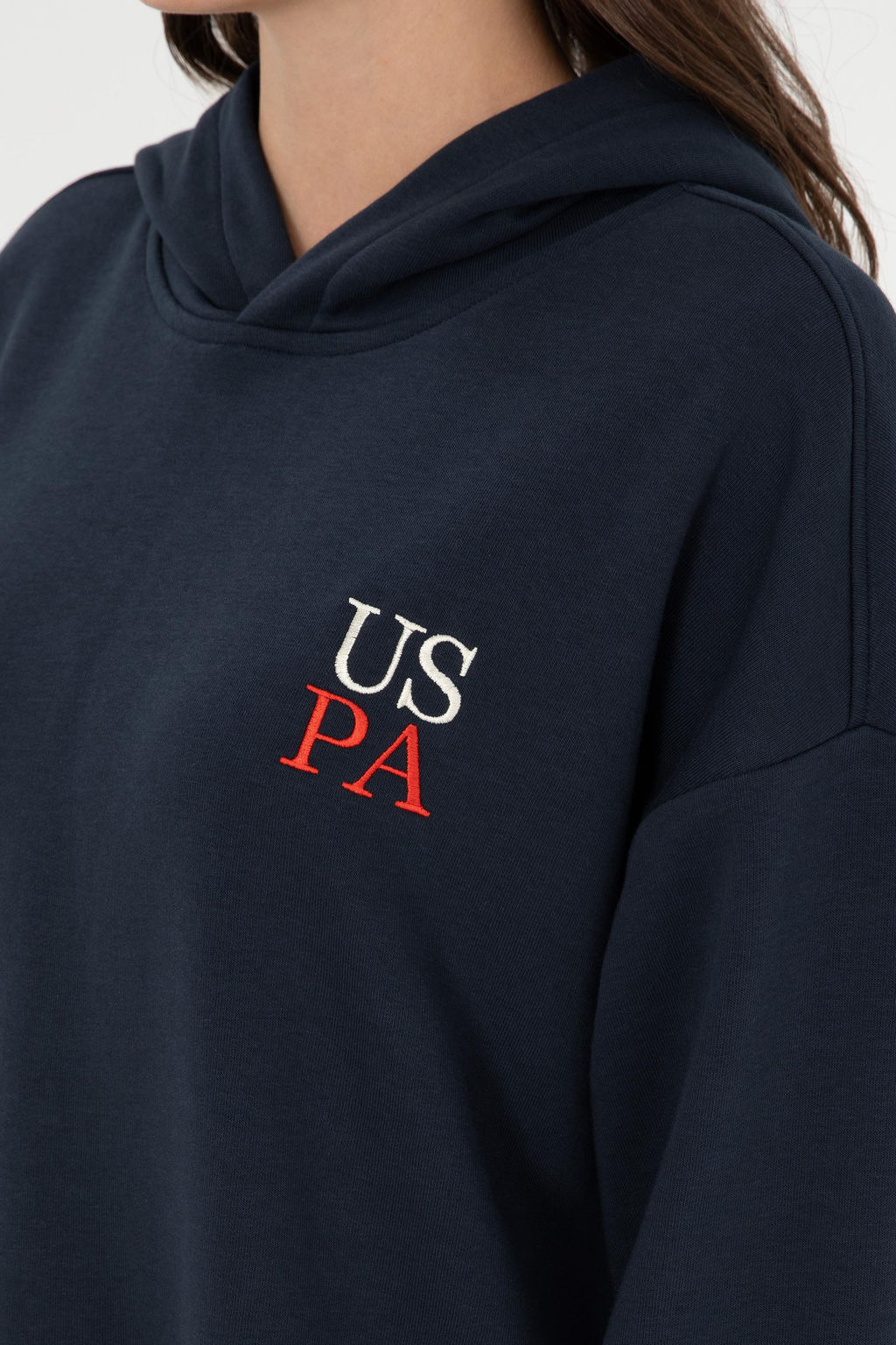 Женский темно-синий свитшот Неожиданная скидка в корзине - U.s. polo assn фото 7