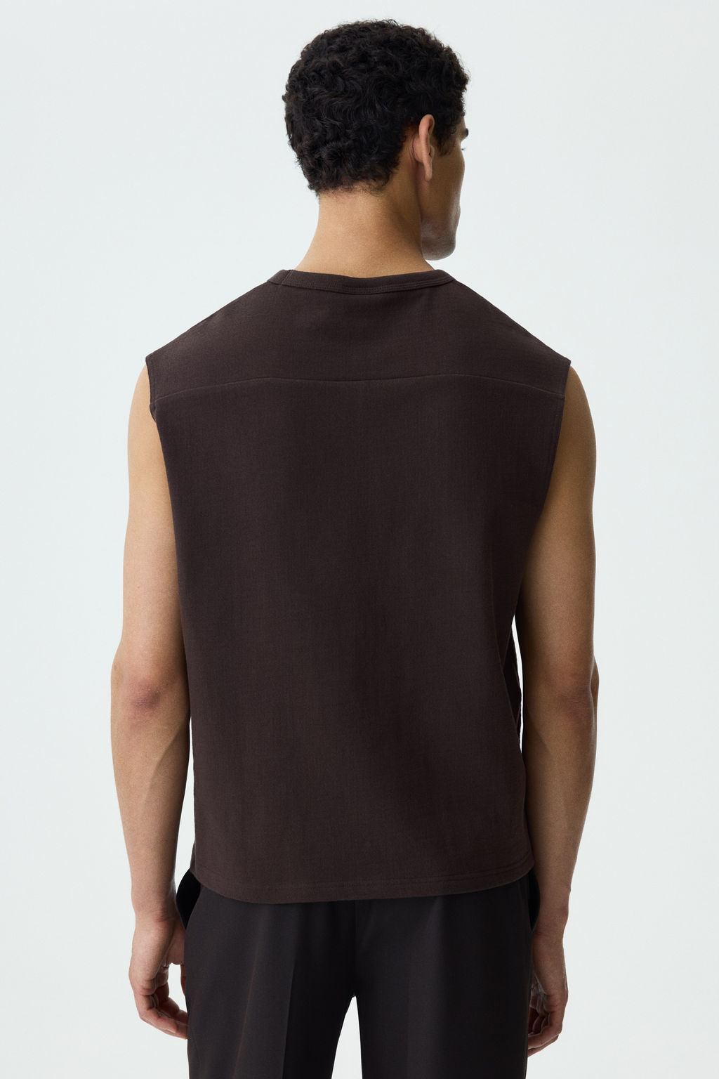 Camiseta sin mangas en punto Relaxed Fit - H&m фото 6