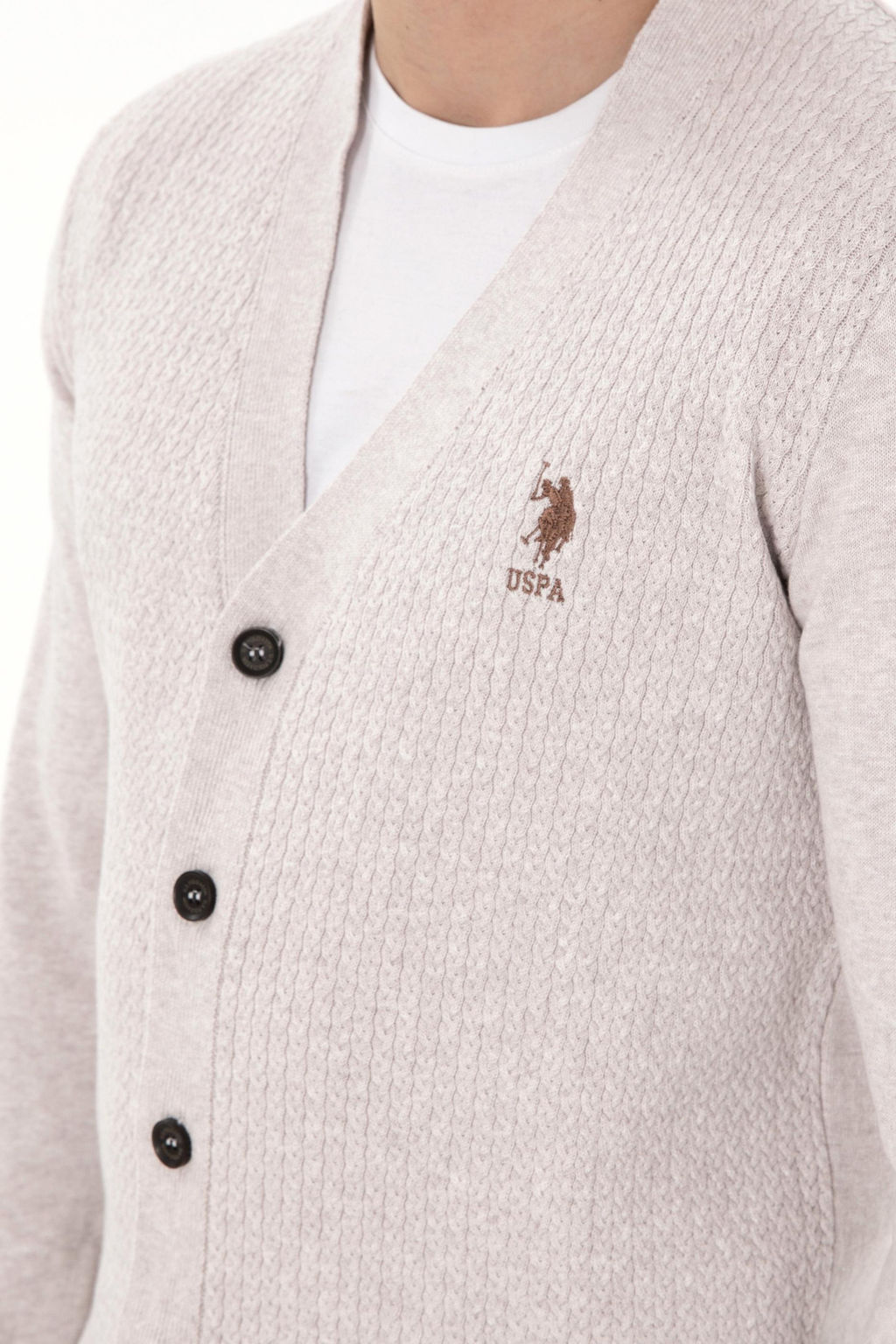 Мужской камень Melanj Basic Knitwear Cardigan Cardigan Скидка в корзине - U.s. polo assn фото 7