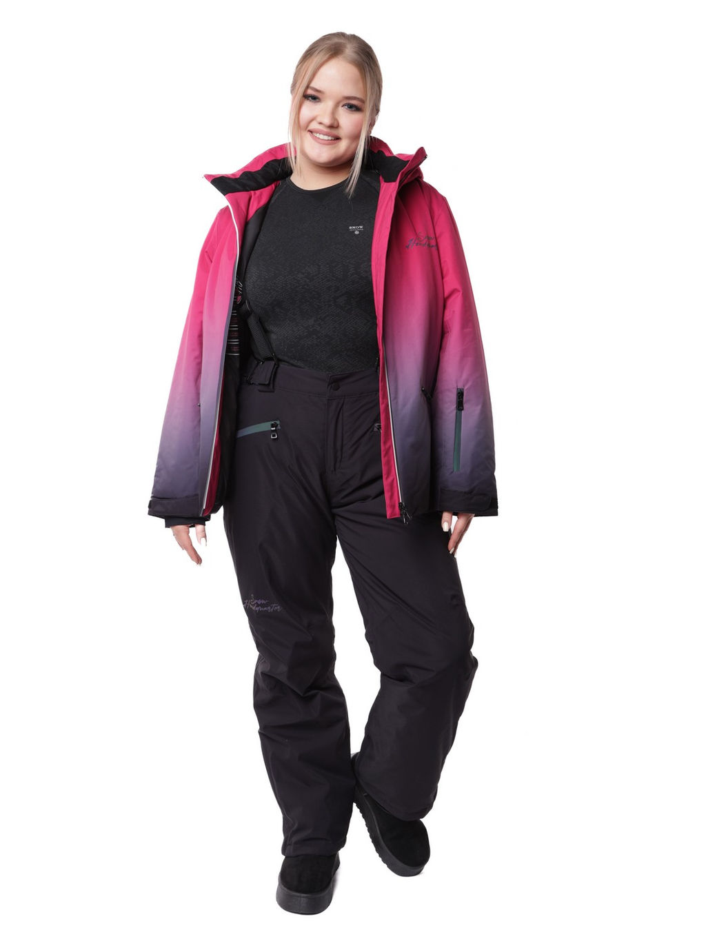 Костюм VKB-0551 Малиново-серый - Snow headquarter фото 10