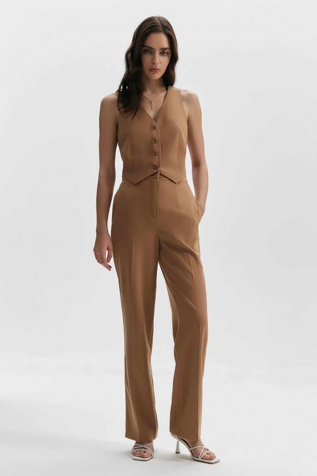 Брюки прямого силуэта со стрелками - Mollis фото 3