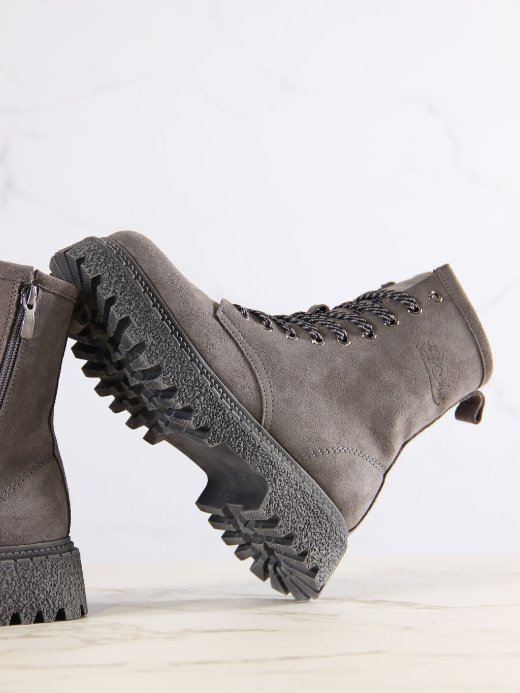 Ботинки EDART 327.22511gr.Серый замок замша/шерсть - Ed'art фото 2