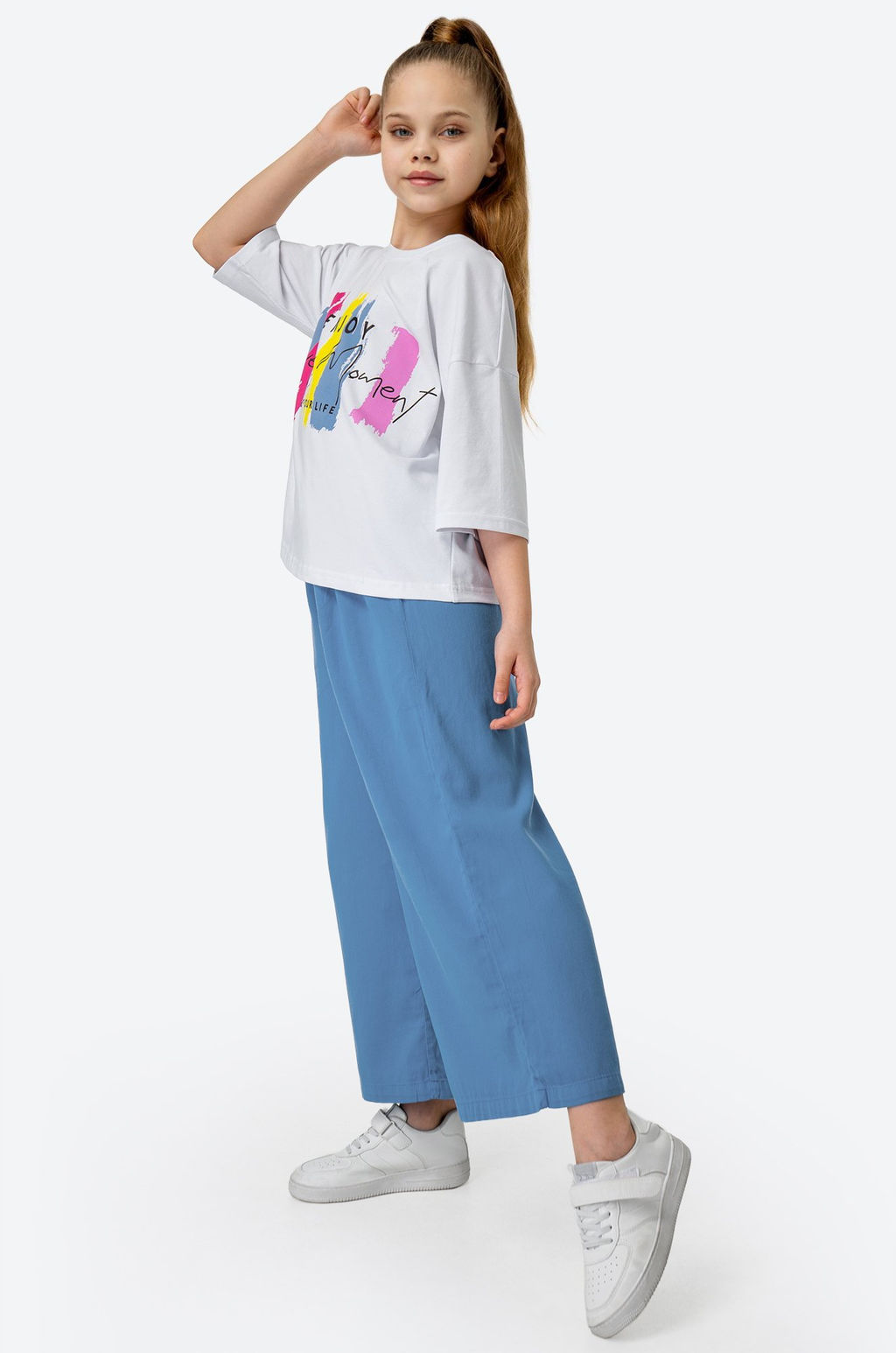 Костюм для девочки с брюками палаццо Bonito  фото 8