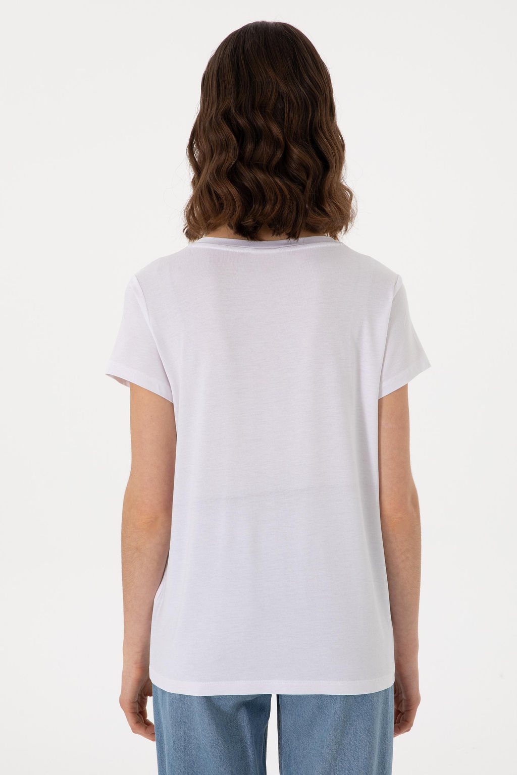 Kad_n Beyaz Basic Ti__rt Sepette S_rpriz _ndirim - U.s. polo assn фото 5