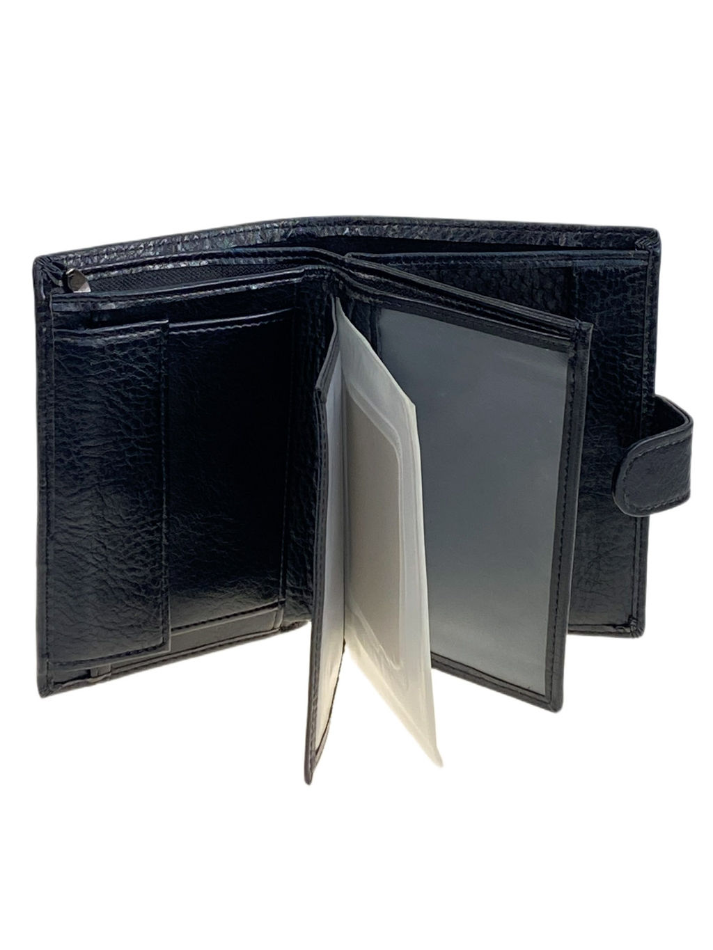 Кошелек-органайзер мужской из натуральной кожи, цвет черный - Greta фото 2