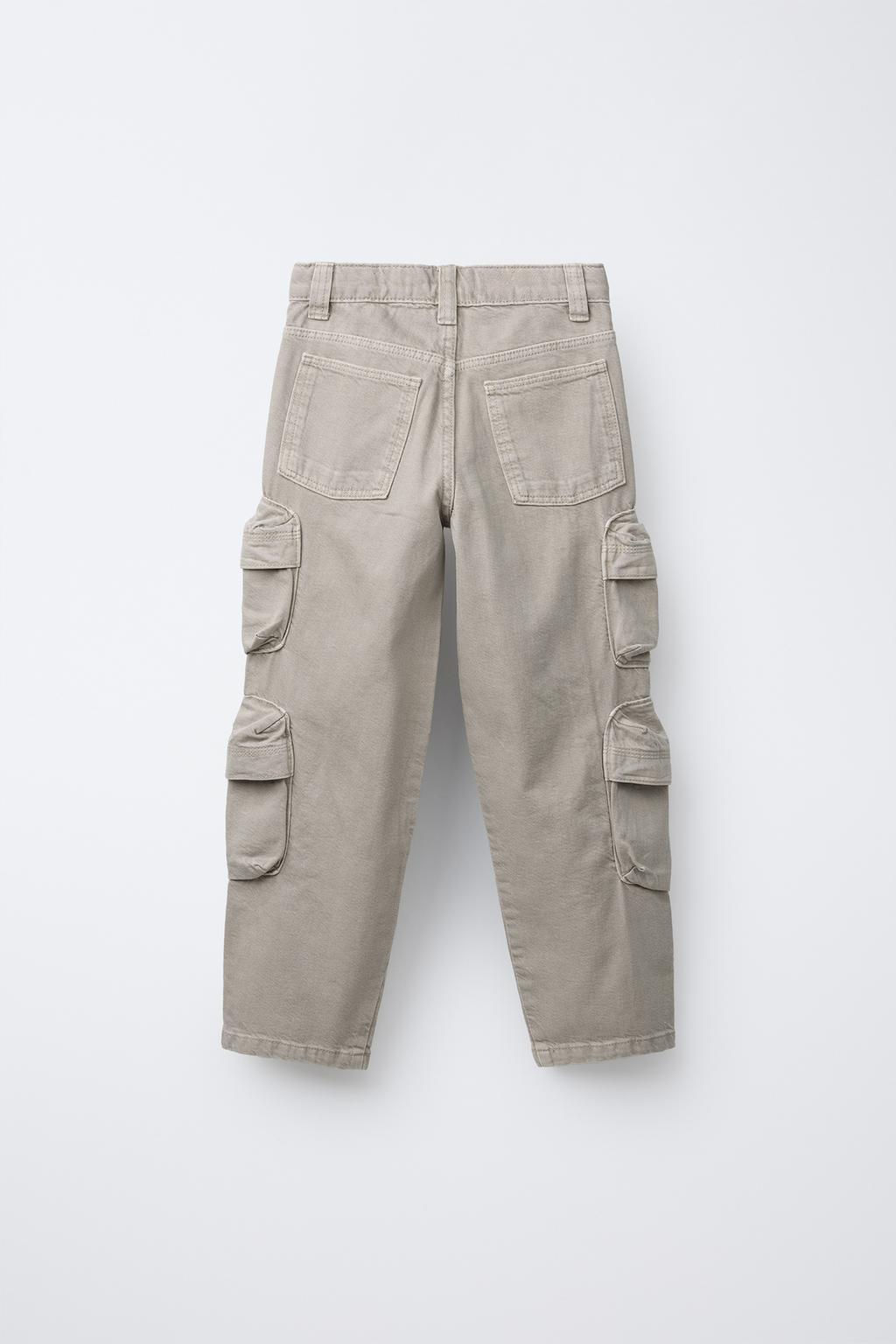 WIDE-LEG MULTICARGO TROUSERS - Zara фото 7