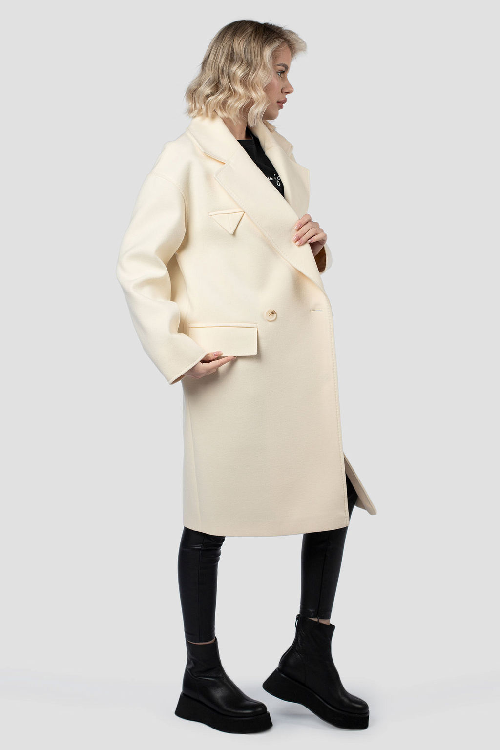 01-11967 Пальто женское демисезонное - El podio фото 3