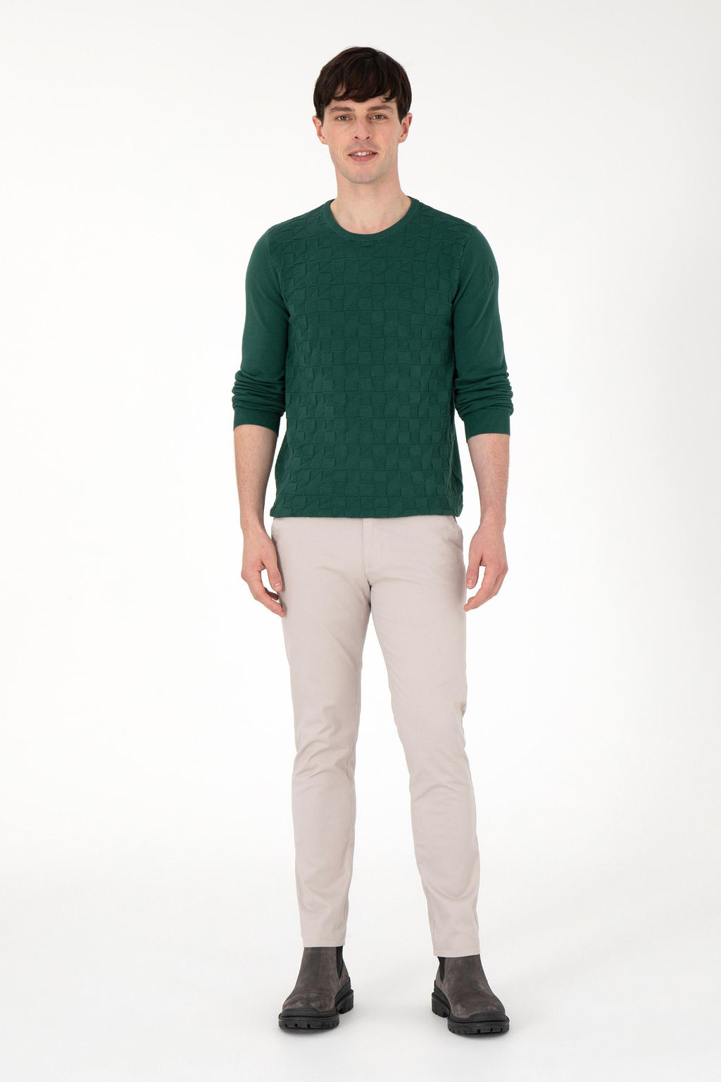 Erkek Slim Fit Ta_ Kanvas Pantolon