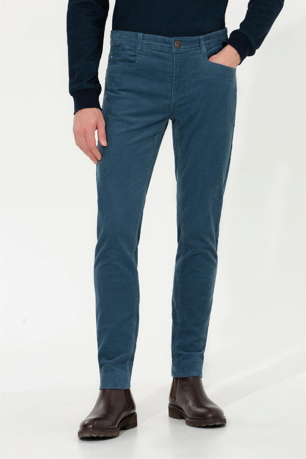 U. S. Polo Assn Мужские кобальтово-синие брюки из плотной ткани - U.s. polo assn фото 10