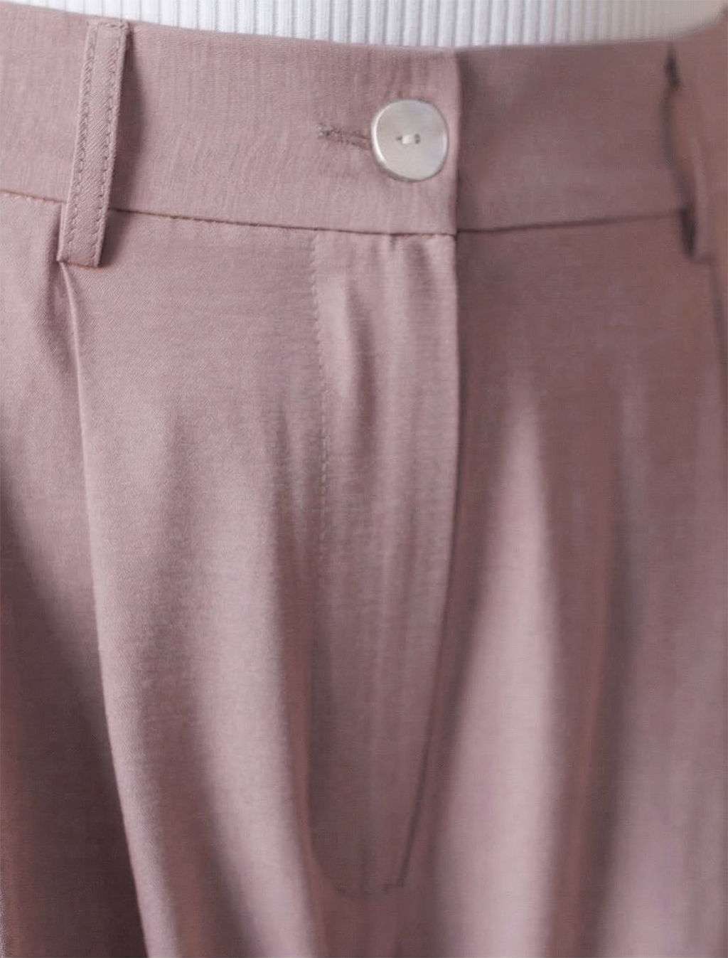 Брюки палаццо с защипами из плотного лиоцелла - Vilatte фото 2