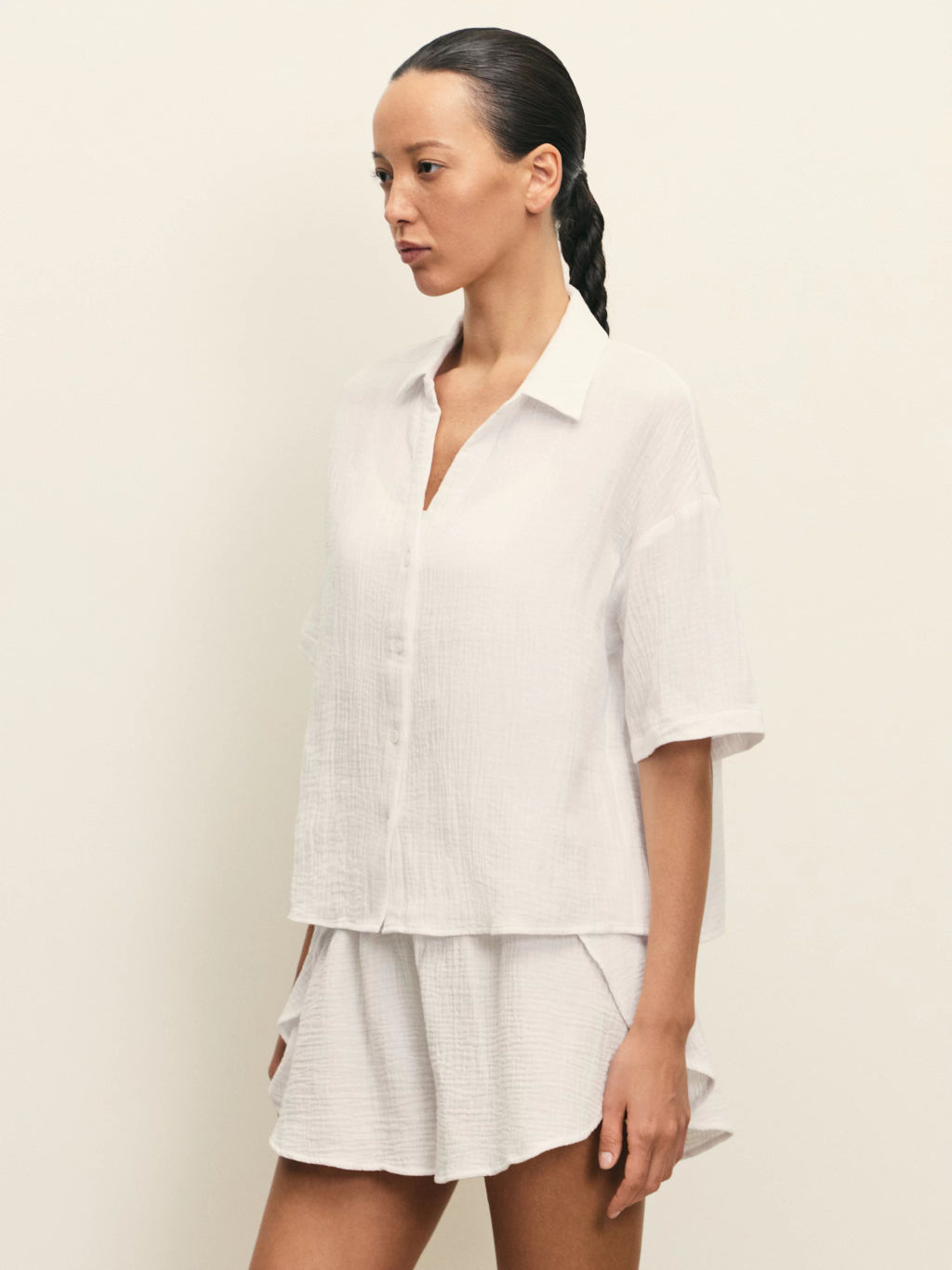 Домашняя рубашка с коротким рукавом / Zarina  фото 5