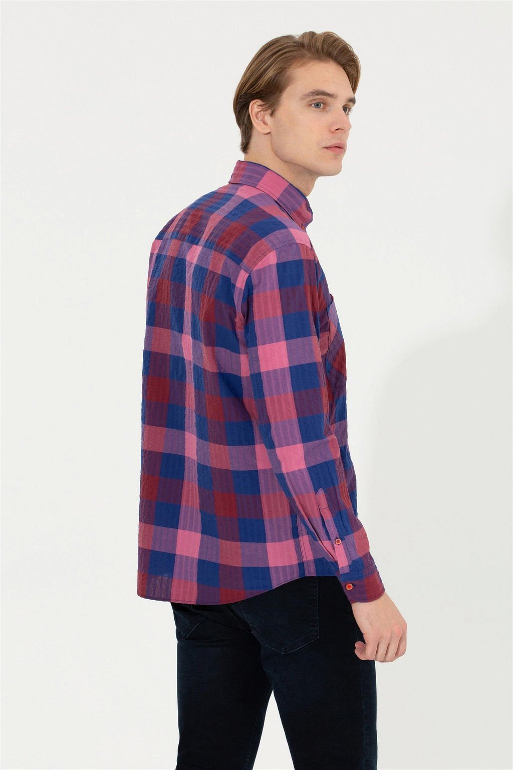 U. S. Polo Assn Мужская красная рубашка с длинным рукавом - U.s. polo assn фото 11