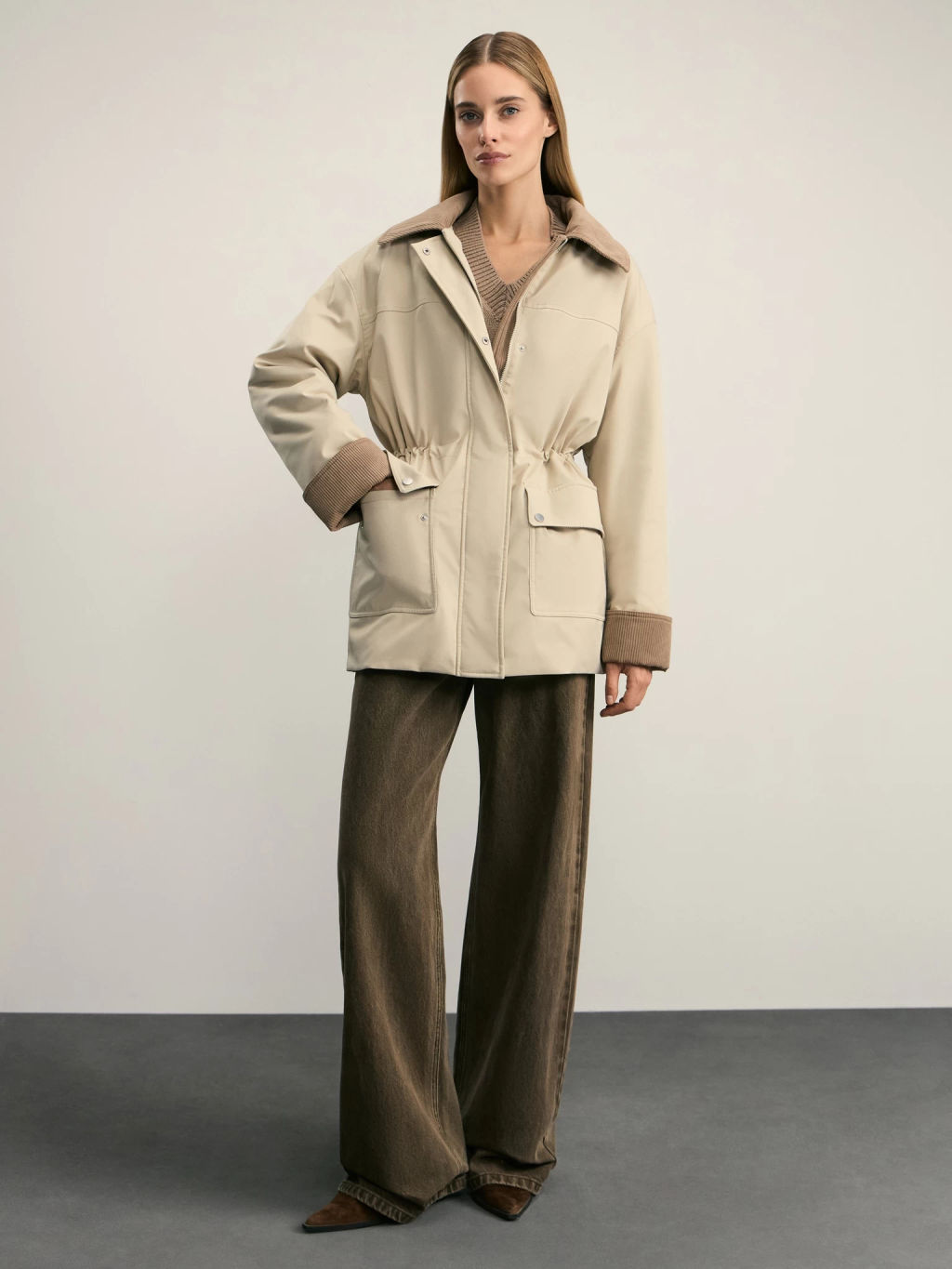 Парка утепленная на кулисе / Zarina  фото 2