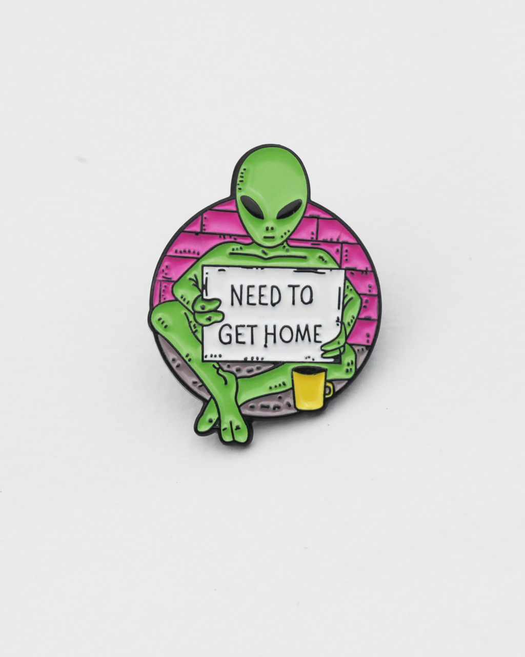 Металлический значок Get Home 2.2*3 см - Krumpy фото 3
