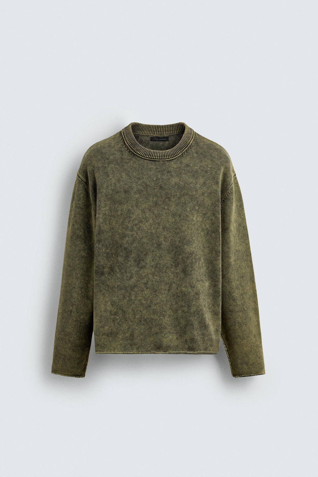 WASHED COTTON SWEATER - Zara фото 7