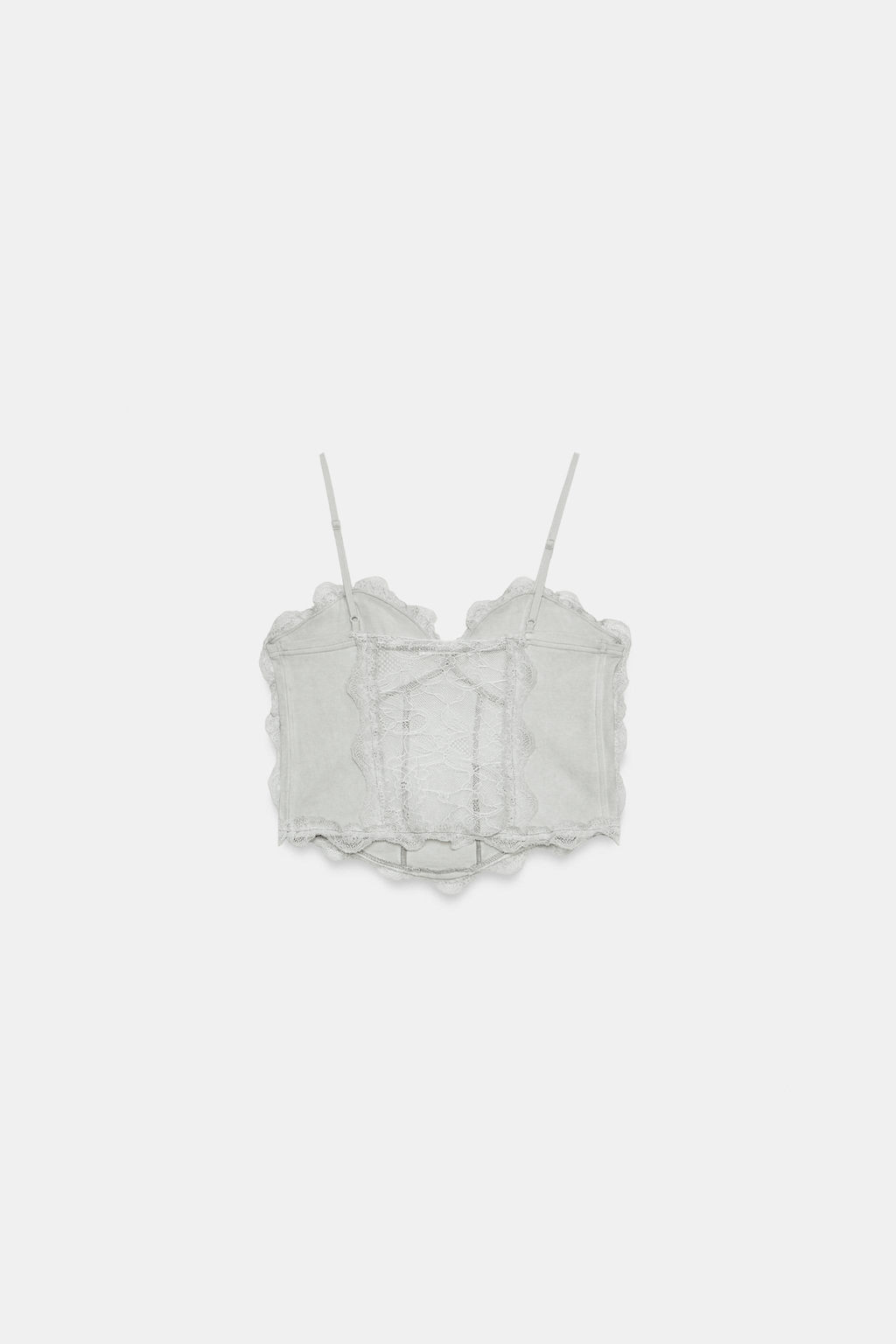 TOP CORSETERO COMBINADO ENCAJE / Lila - Zara фото 6