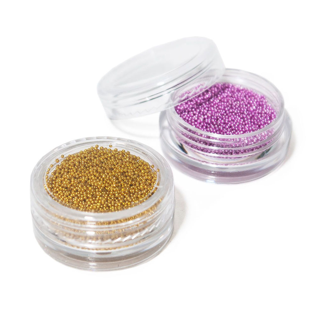 Nail Art Бисер для дизайна ногтей, 15 шт/уп, средний фото 3