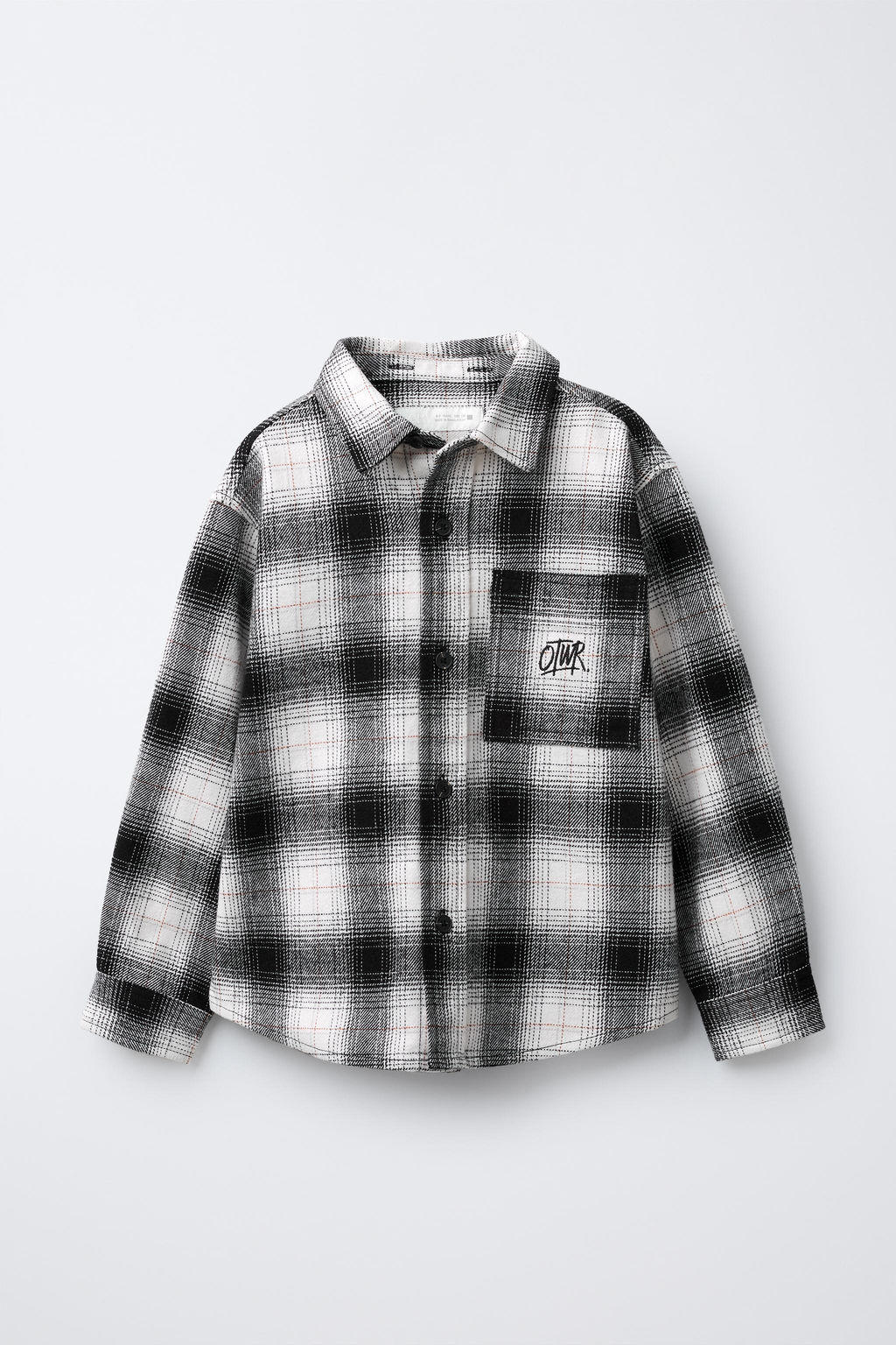 CHECK OVERSHIRT WITH DETACHABLE FAUX FUR HOOD - Zara фото 2