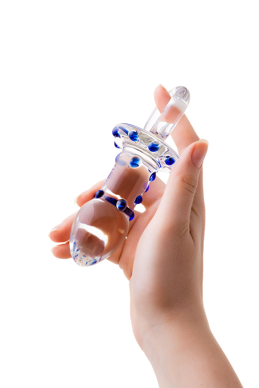 Анальная втулка Sexus Glass, стекло, прозрачная, 14 см, 3,5 см  фото 4