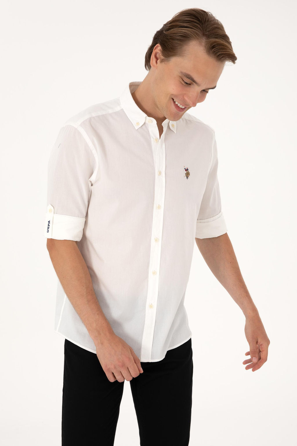 Erkek Krem Uzun Kollu G_mlek - U.s. polo assn фото 3