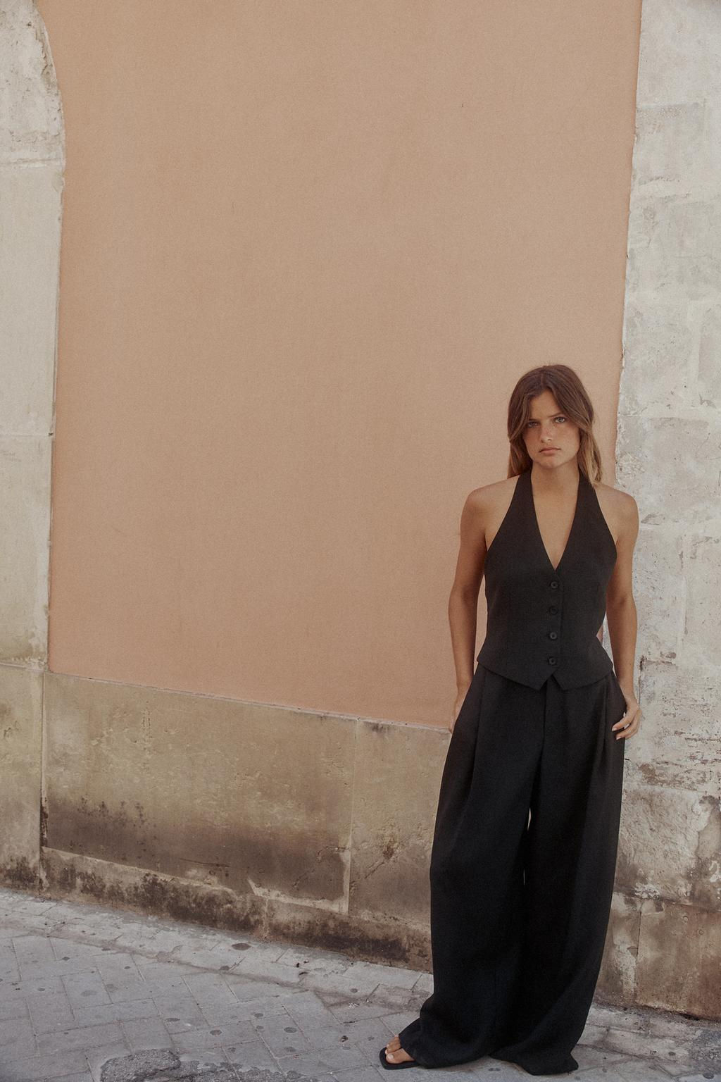 DOUBLE PLEAT TROUSERS WITH FLAPS