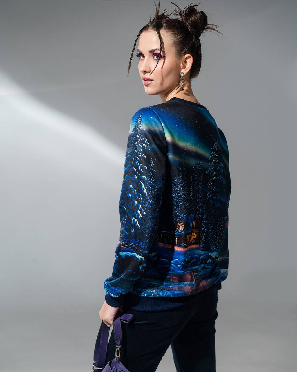 авторский Свитшот, джемпер с принтом - Sahar art lab фото 13