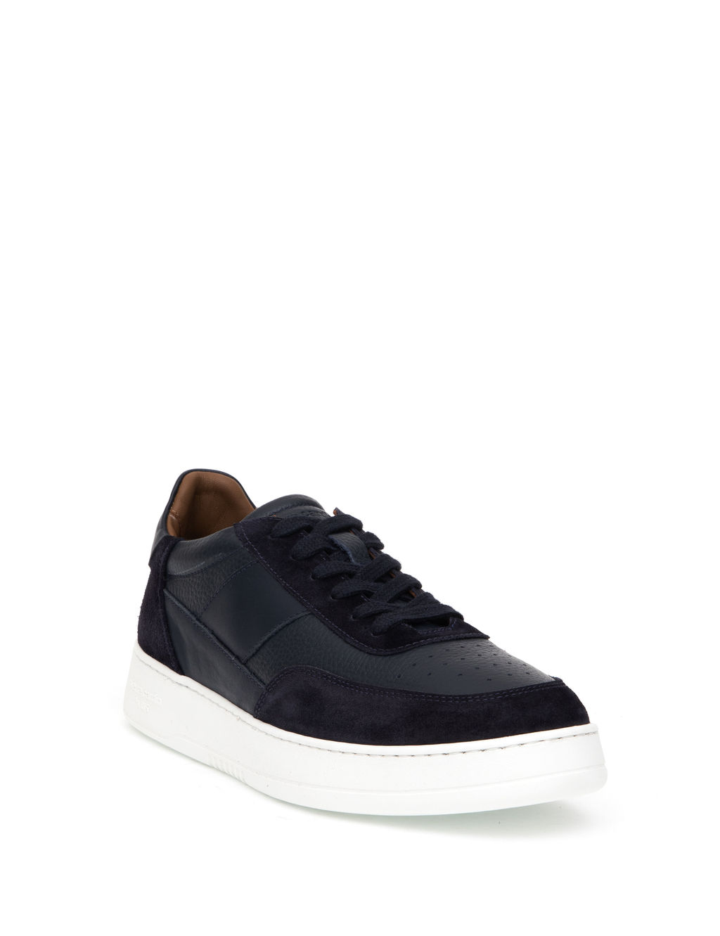 Lacivert %100 Deri Casual Ayakkab_