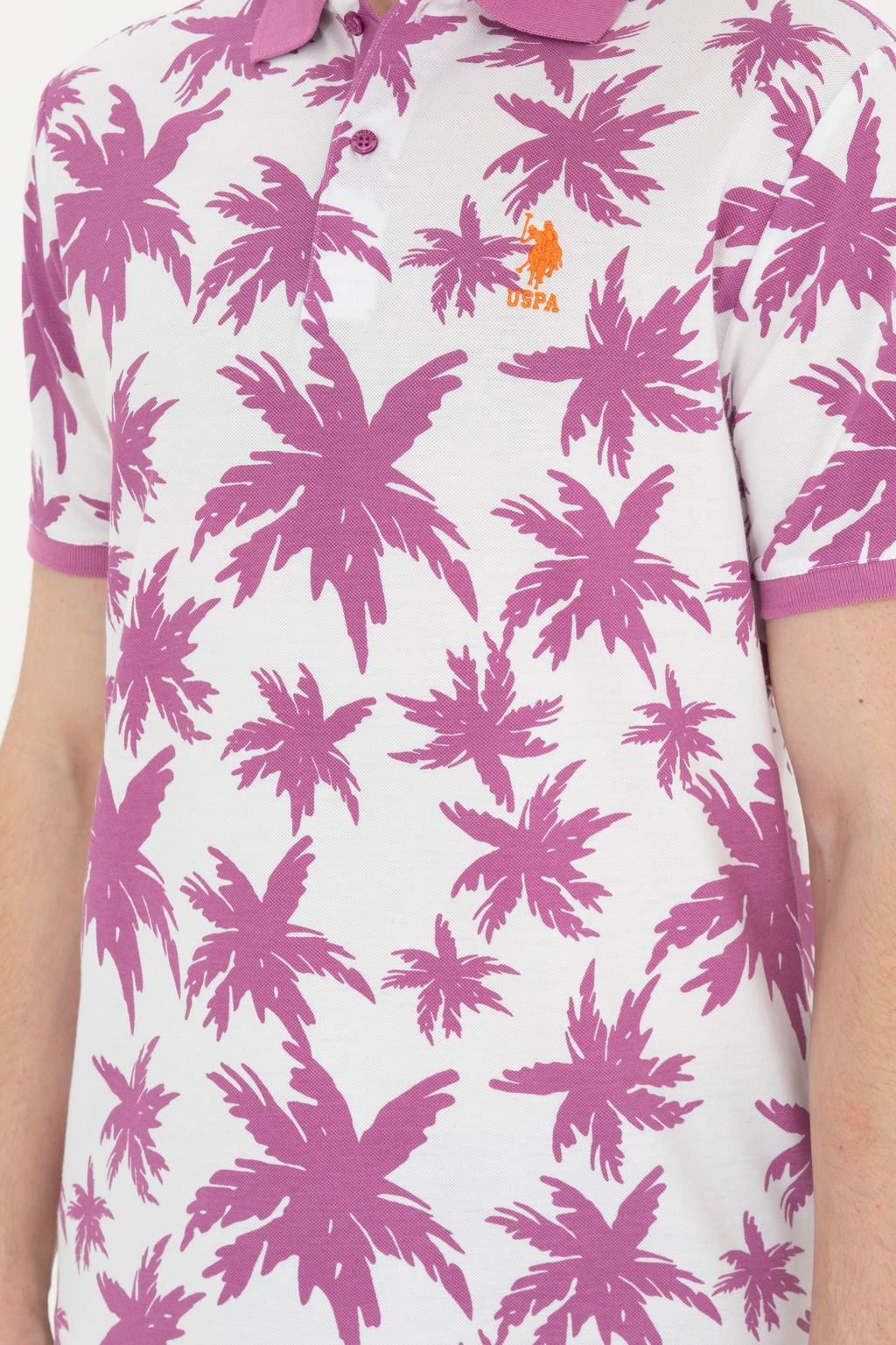 Мужская фиолетовая футболка Неожиданная скидка в корзине - U.s. polo assn фото 6