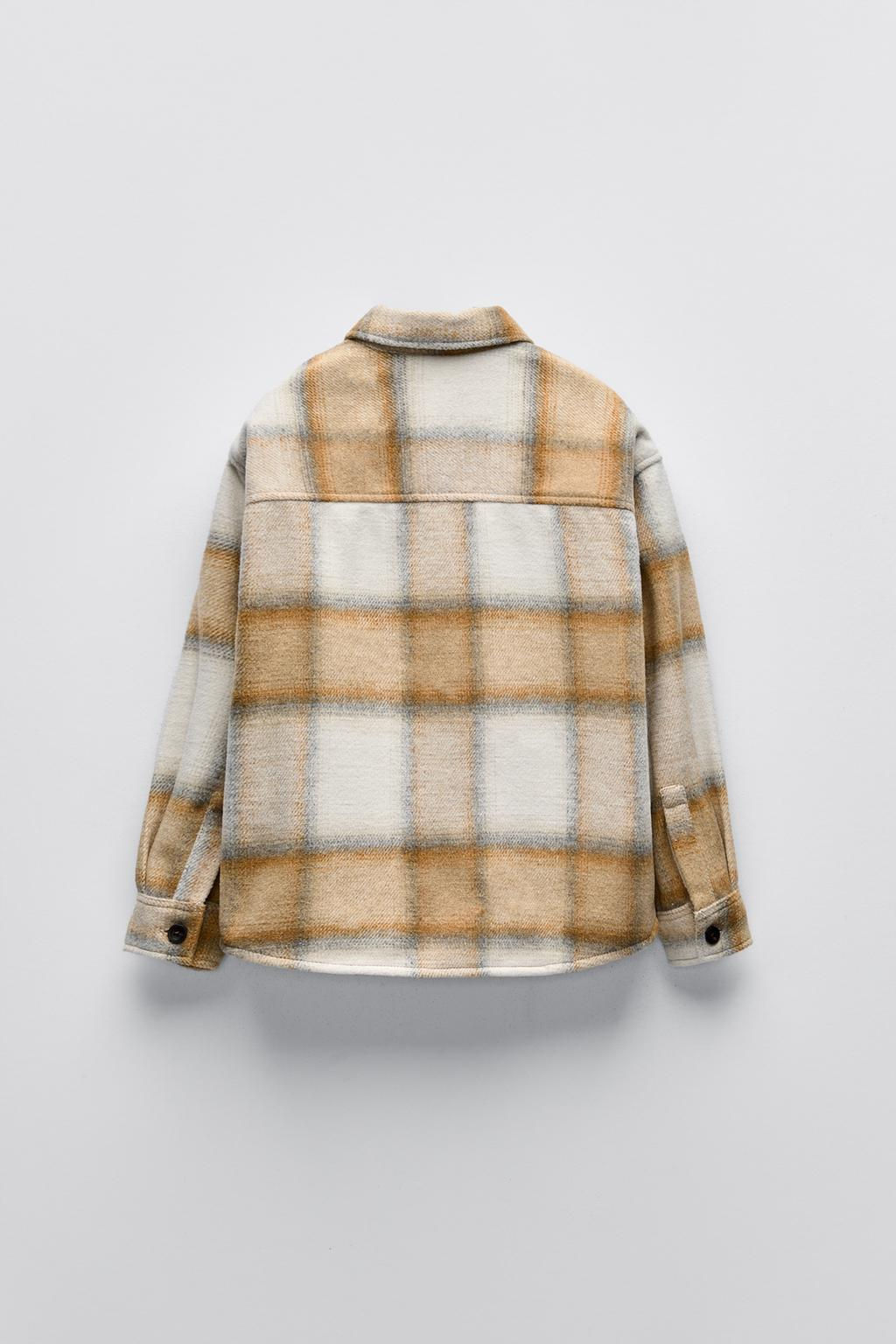 CHECKED OVERSHIRT WITH POCKETS - Zara фото 2
